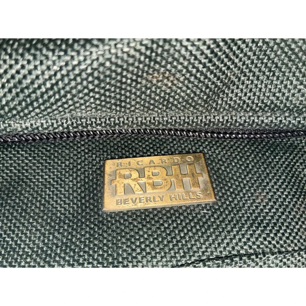 Vintage Ricardo Beverly Hills Big Sur Green Ballistic Nylon Duffel Travel Bag